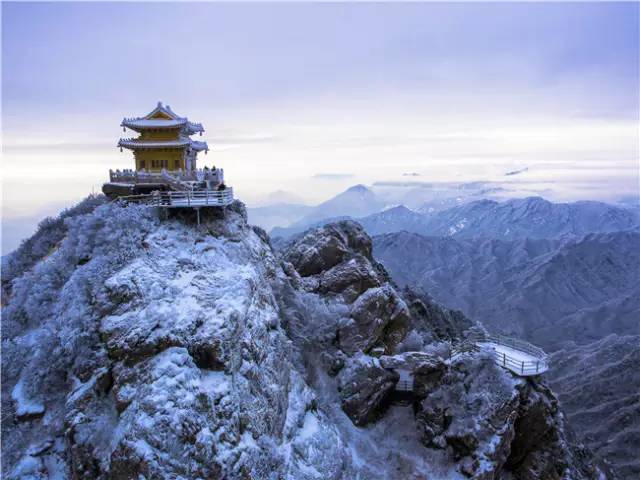 一場雪道盡了老君山的無限風情